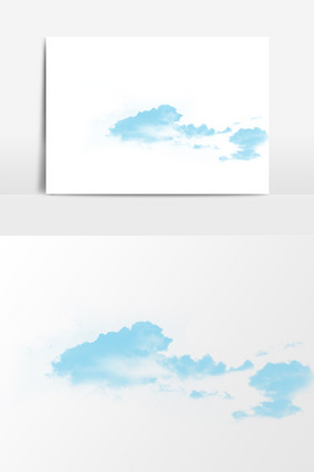 漂浮天空白云装饰