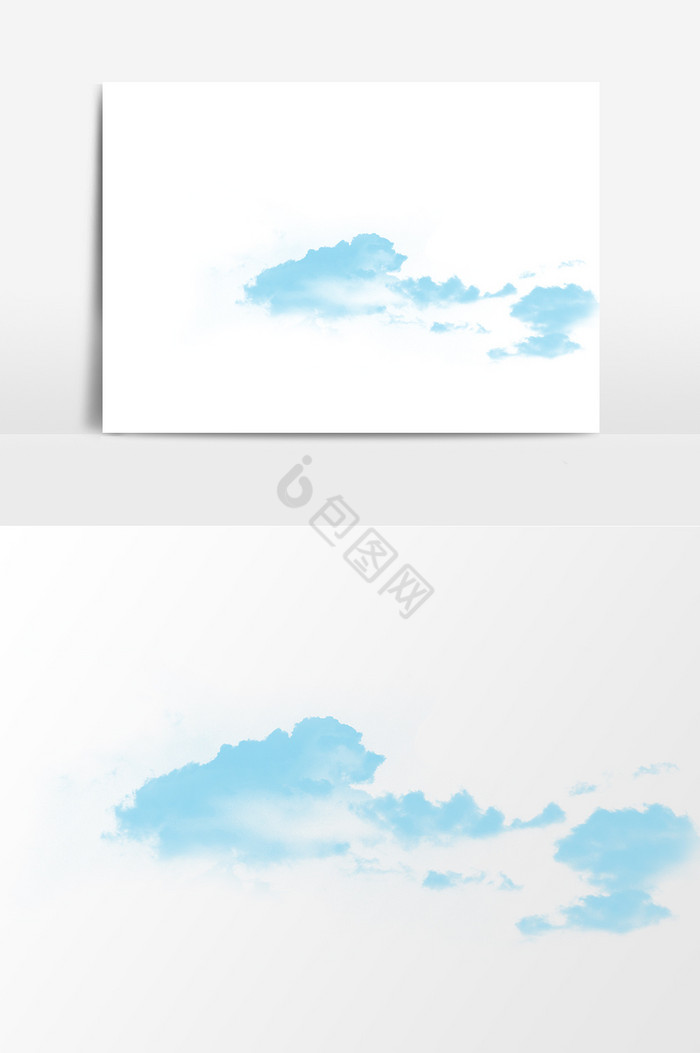 漂浮天空白云装饰图片