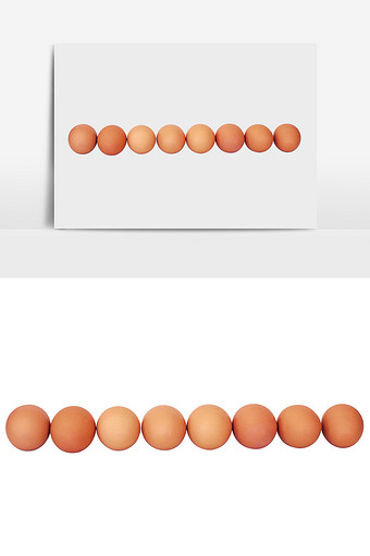 一排整齐的鸡蛋食品元素图片