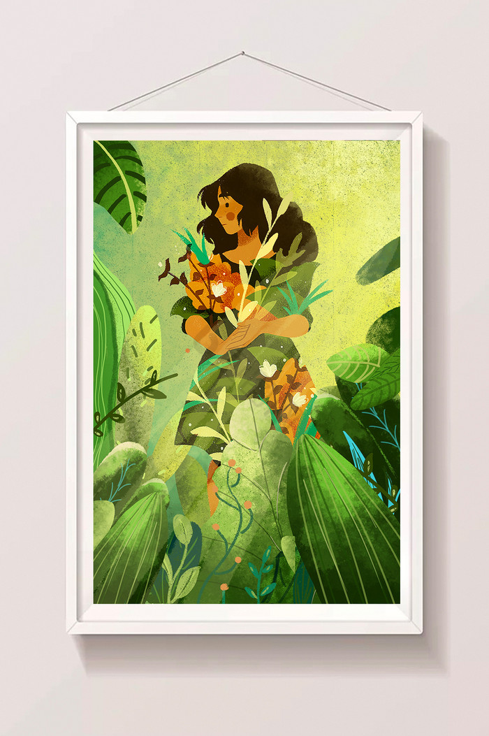 户外植物插画图片