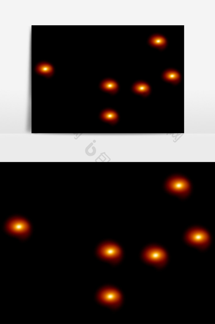 光电光晕效果元素素材