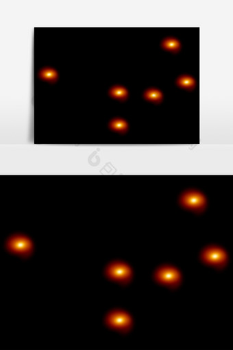 光电光晕效果元素素材图片