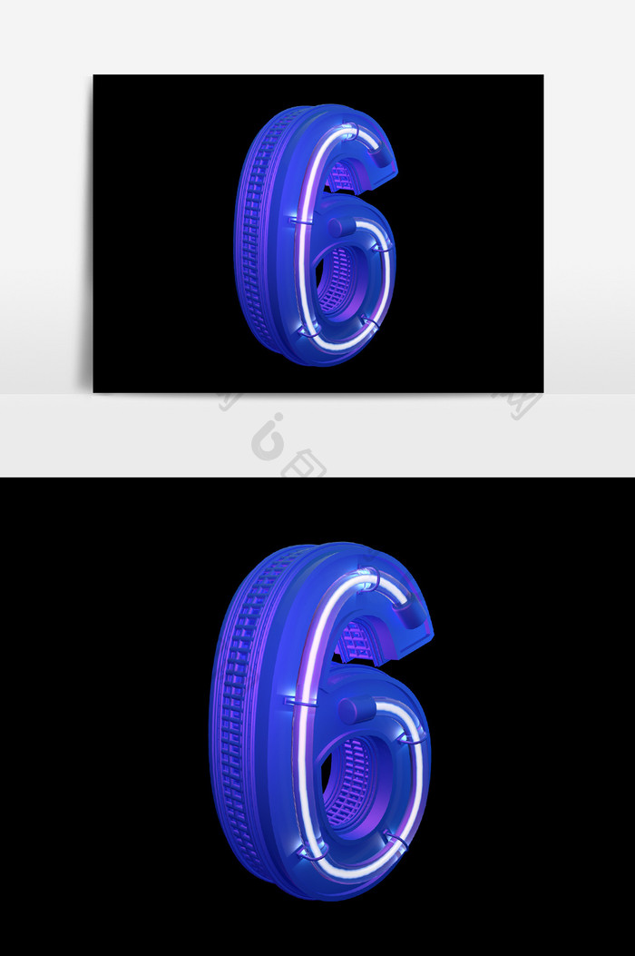 阿拉伯数字6数字6