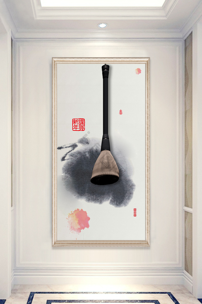 毛笔装饰-毛笔装饰图片素材-包图网