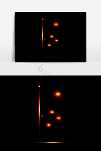 光点光线光晕元素素材图片