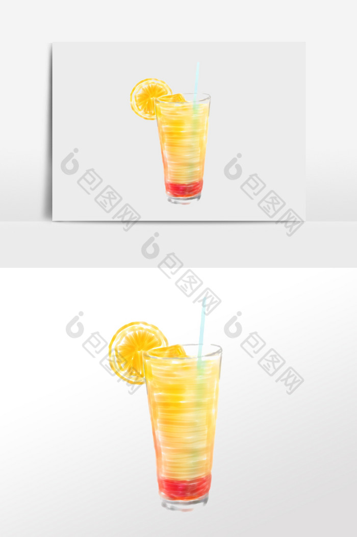 鲜榨果汁果汁夏季饮品图片