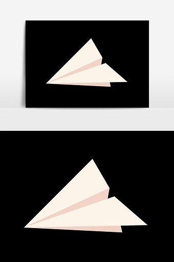 简约纸飞机插画元素图片