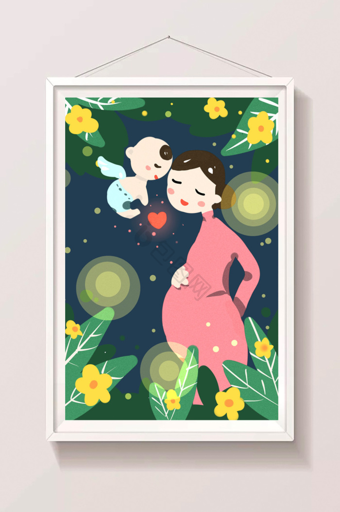 2018自然母亲节插画