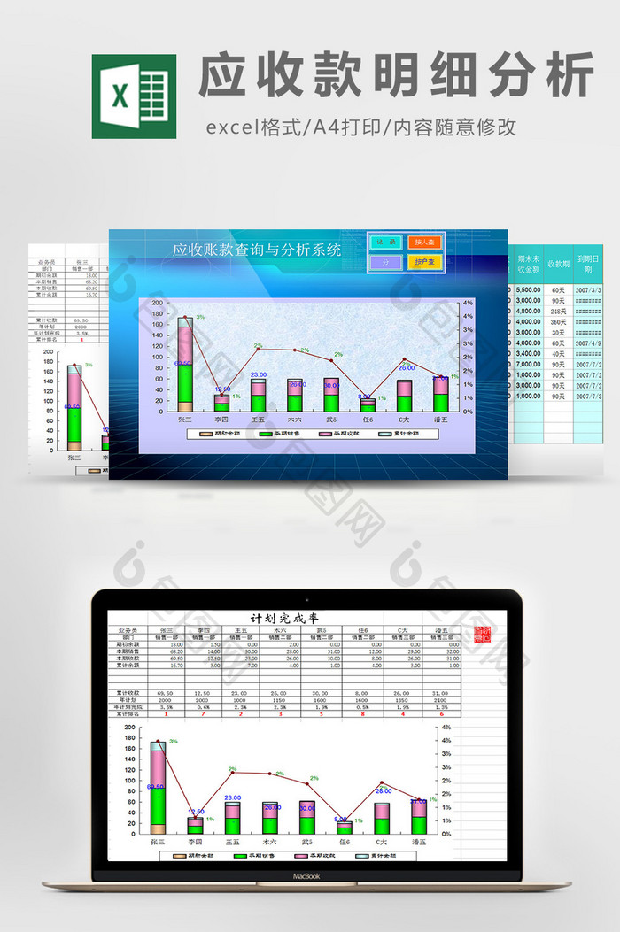 应收款明细分析excel模板