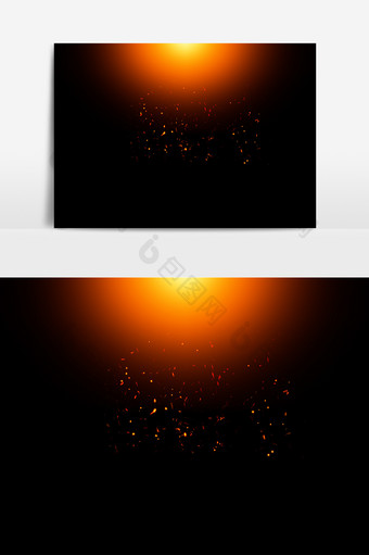 金色光晕星光元素素材图片