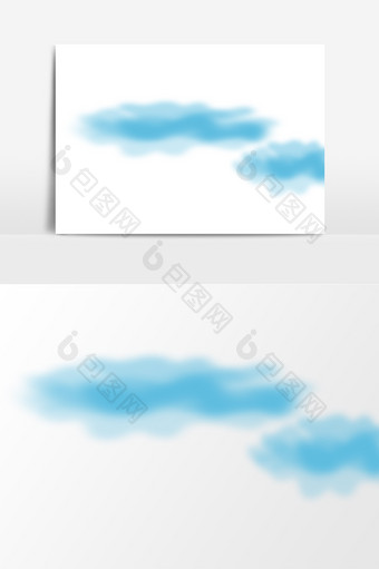 漂浮天空装饰云层元素素材图片