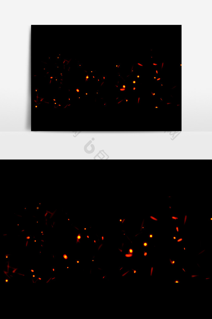 星光点点荧光效果元素素材