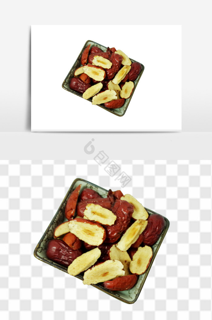 枣香浓郁红枣片干果食品图片