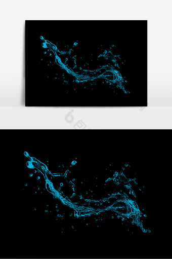 动态挥洒中的水高清素材图片