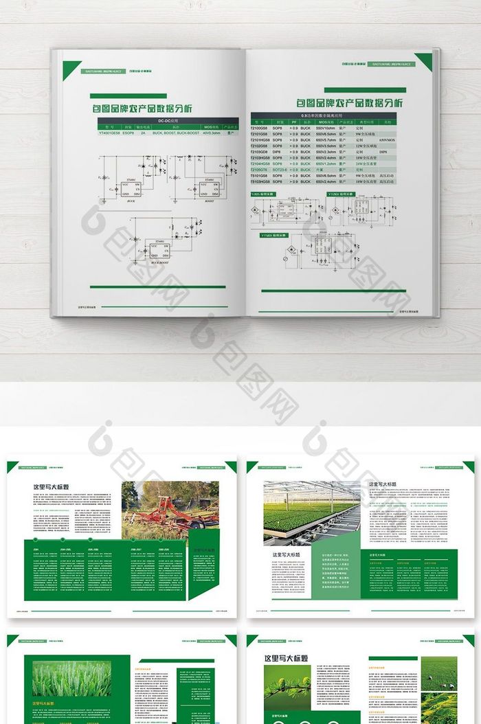 绿色精品农业产品宣传画册