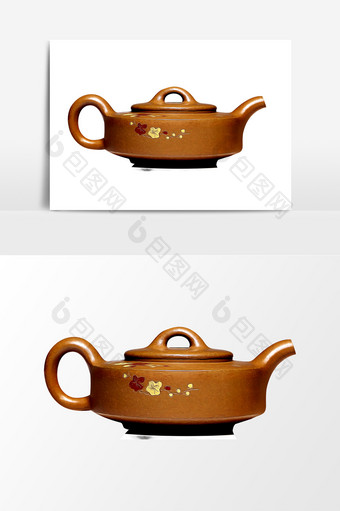 复古茶壶元素素材图片