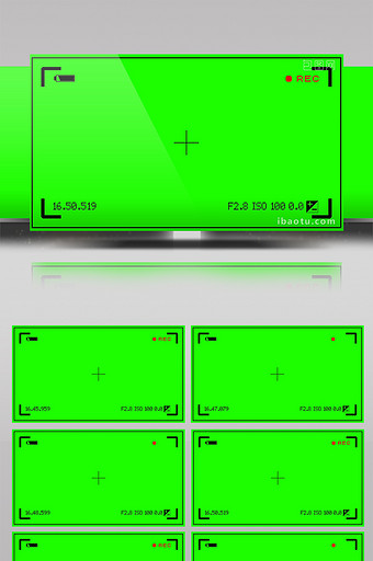 拍摄取景器绿屏抠像绿幕视频素材图片