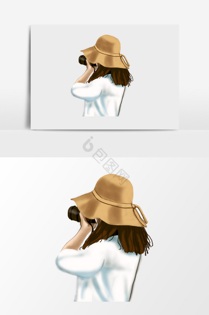拍照的美女图片