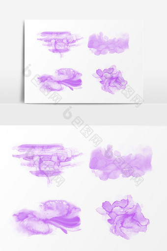 紫色水彩渐变底纹素材图片