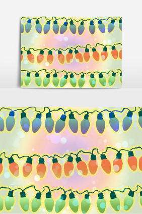 圣诞节日彩灯装饰
