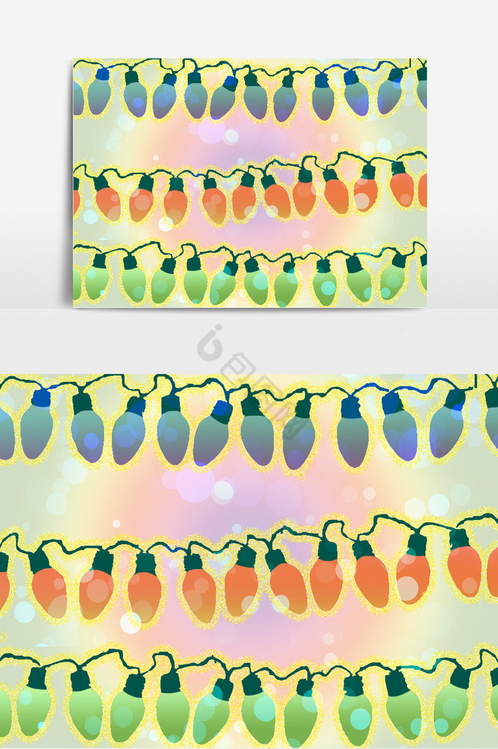 圣诞彩灯装饰图片