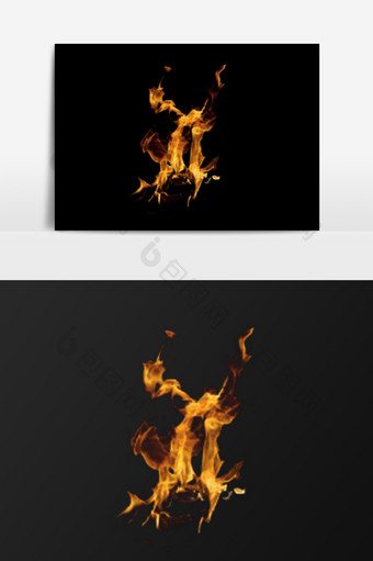 燃烧火焰造型矢量元素背景图片