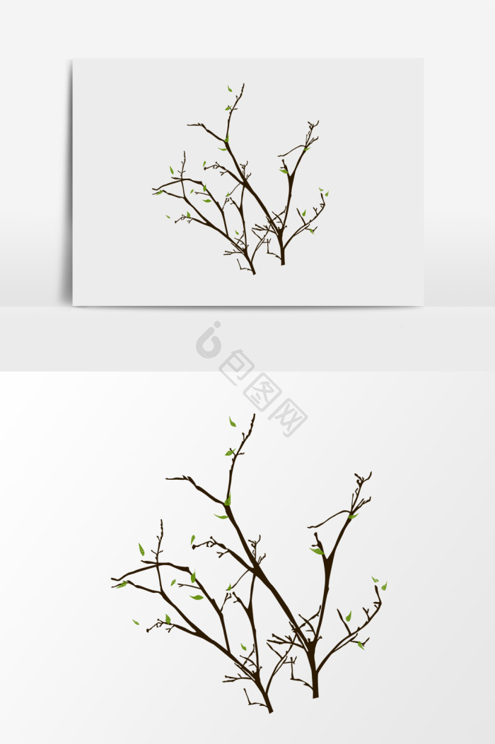 卡通树枝图片-卡通树枝素材免费下载-包图网