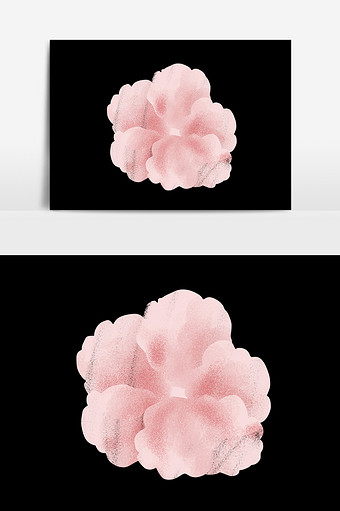 手绘水彩粉色花卉花瓣图片