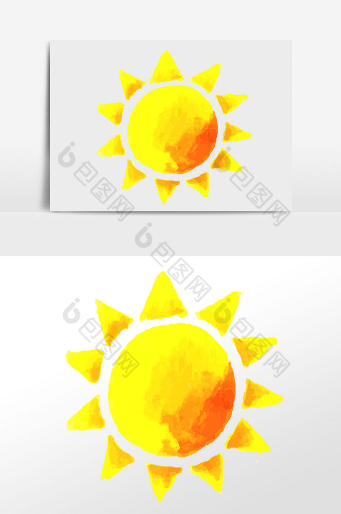 太阳插画图片