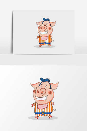 手绘卡通可爱小猪图片