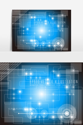 科学技术电路图元素