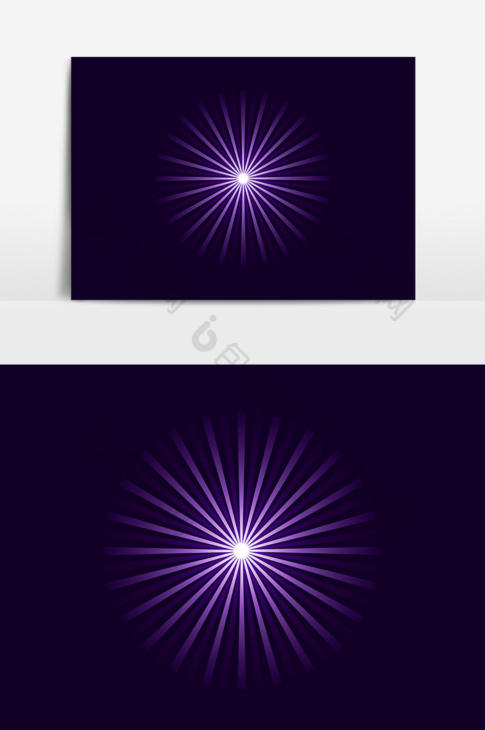 紫色点ps灯光光源元素
