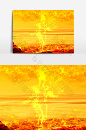 火海燃烧元素设计图片
