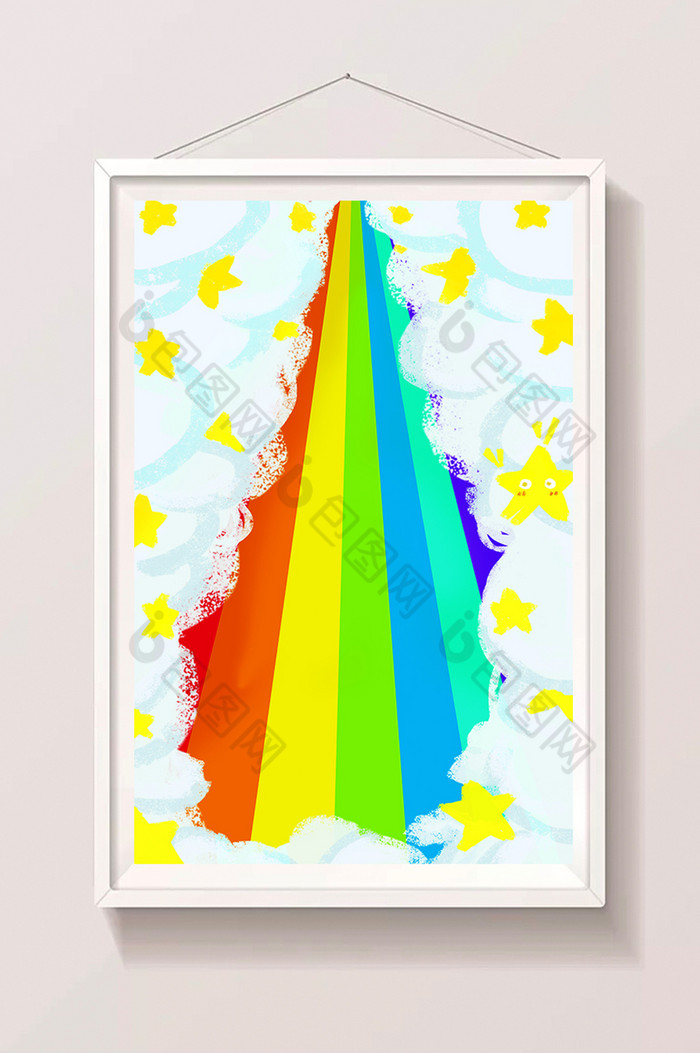 彩虹桥坐飞机的小孩纸飞机图片