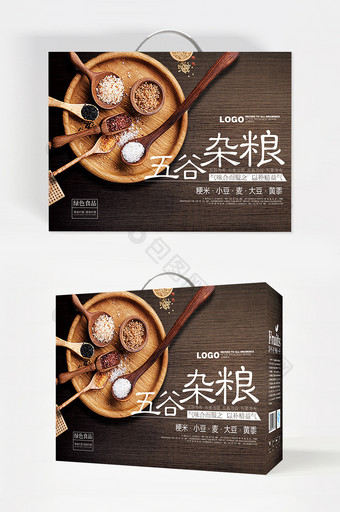 中式风格五谷杂粮包装图片
