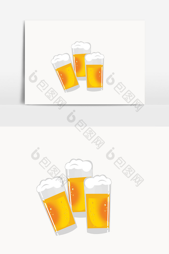 夏季插画啤酒图片图片