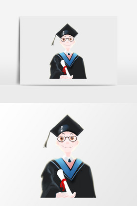 戴眼镜的博士生图片