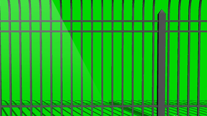移动栅栏绿色抠像绿幕背景视频