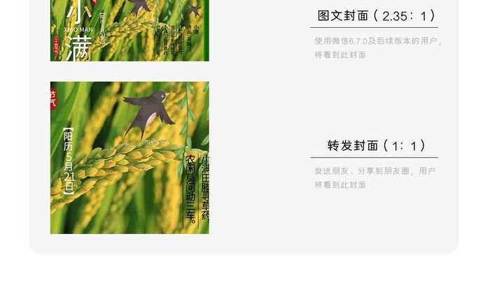 小满季节初夏景色微信公众号首图