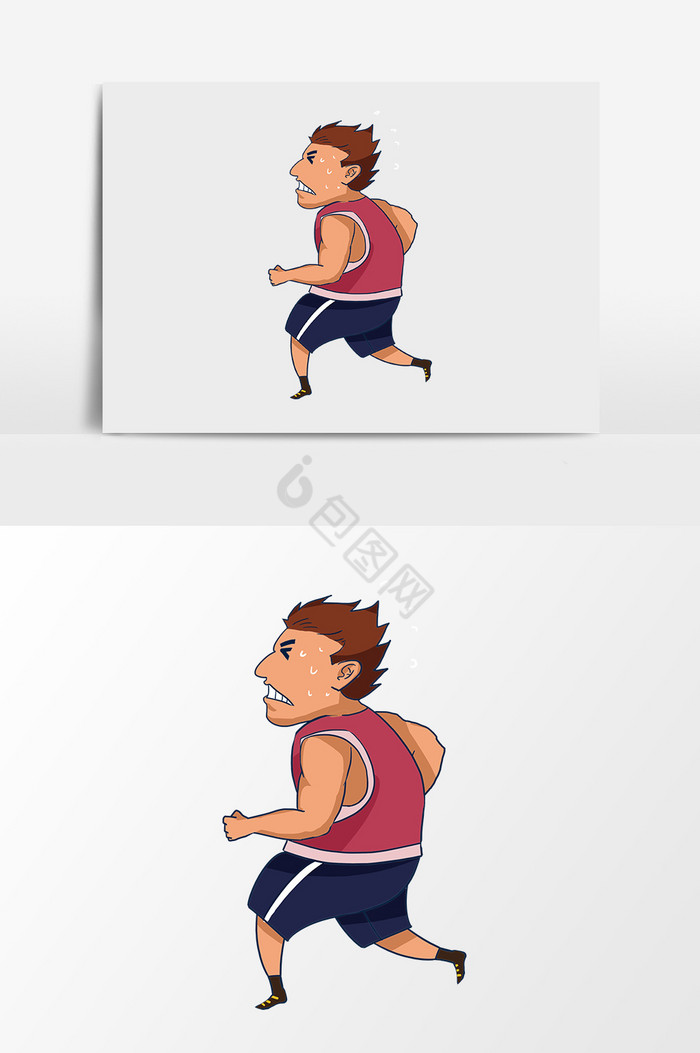 跑步锻炼男人图片