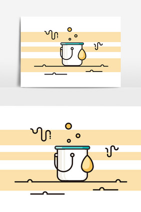 油漆桶动态元素设计