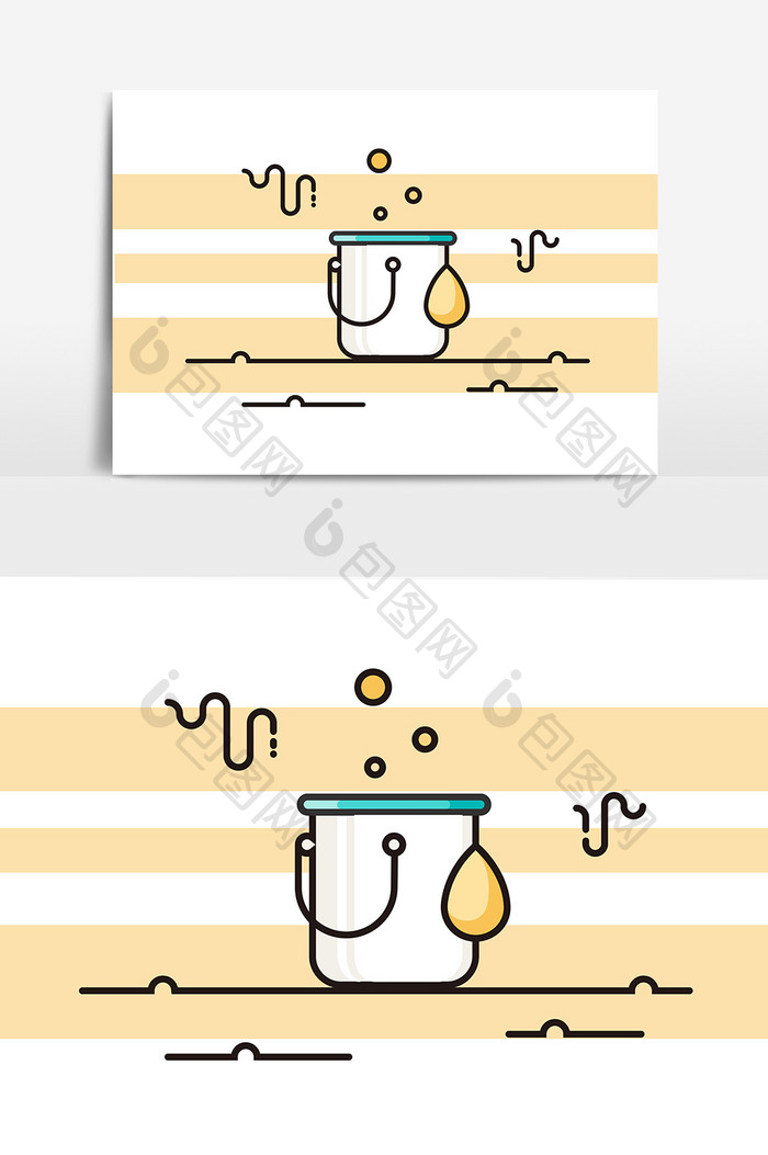 油漆桶动态元素设计