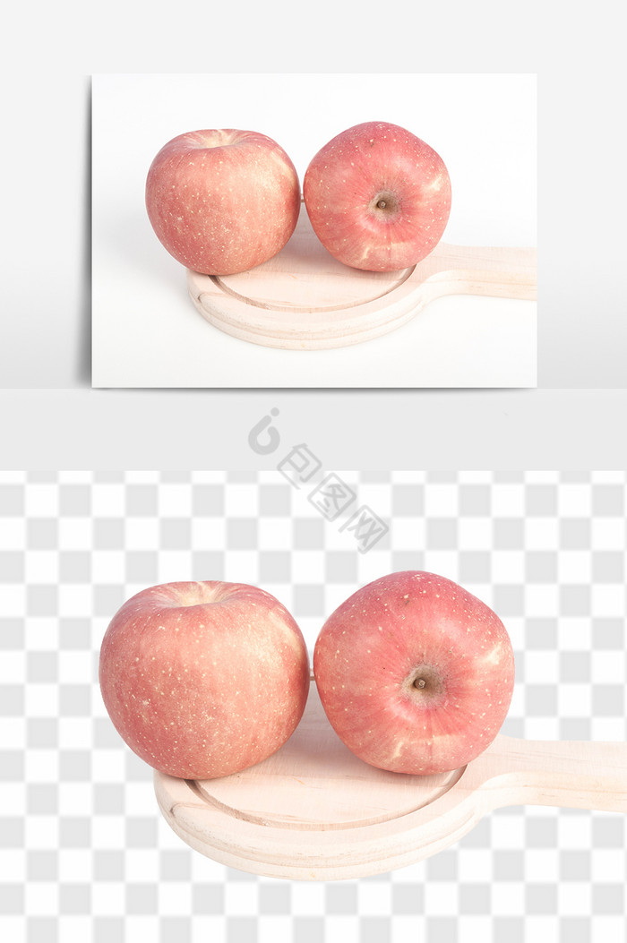 新鲜烟台苹果高清水果食品图片