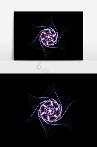 紫色绚丽科技背景元素图片