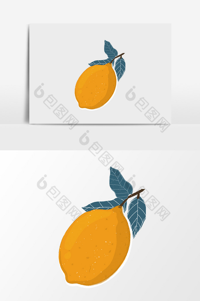 水果元素橙子图片