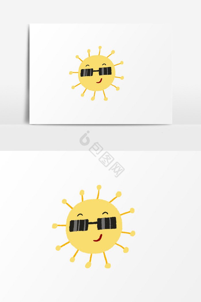 太阳插画图片