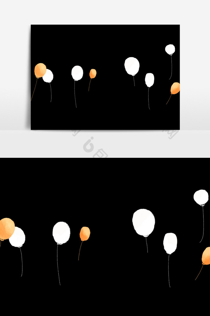 不同颜色的气球插画图片图片