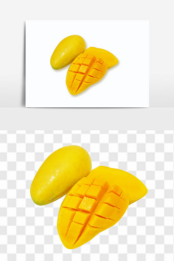 香甜金黄小芒果元素素材图片