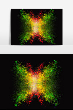 喷墨爆炸元素设计