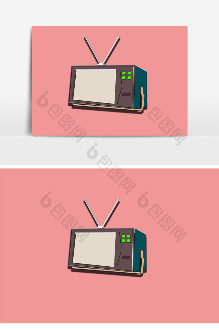 電視機卡通手繪元素圖片